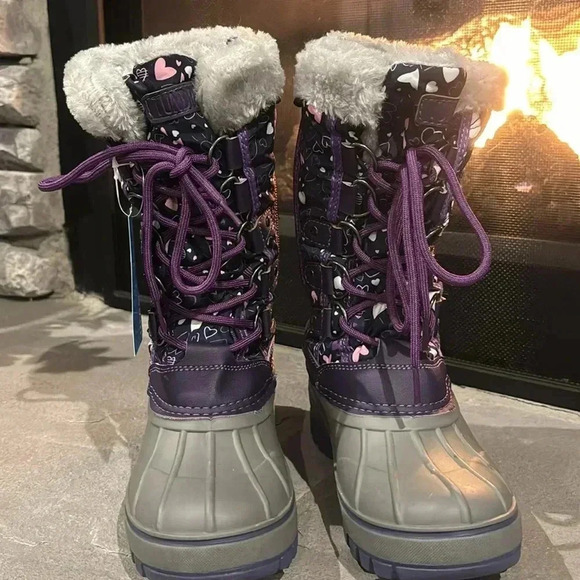 Tundra Perth Water resistant Thermolite insulation, zip up faux fur, snow boots - Picture 5 of 14